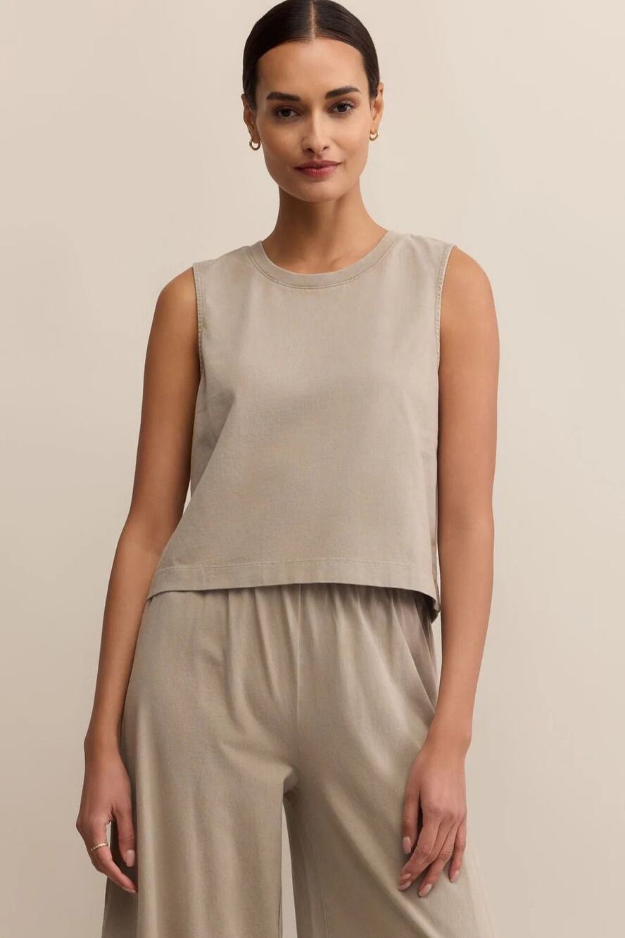 🆕 Z SUPPLY SLOANE JERSEY MUSCLE TANK - RETREAT NWT SZ LG